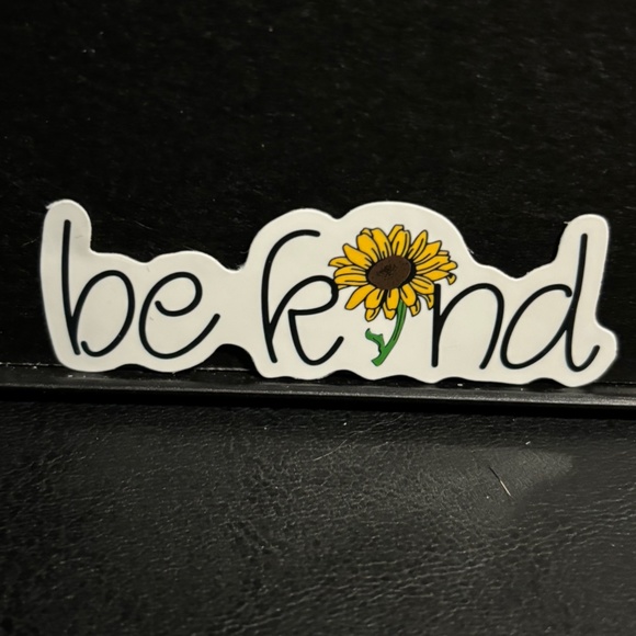 BE KIND SUNFLOWER STICKER - Picture 1 of 1